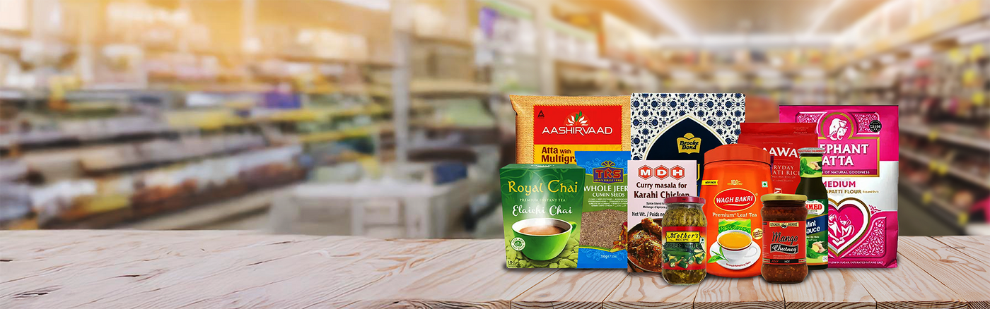 Explore our Products of trusted brands like TRS, Khanum, Haldiram, and many more